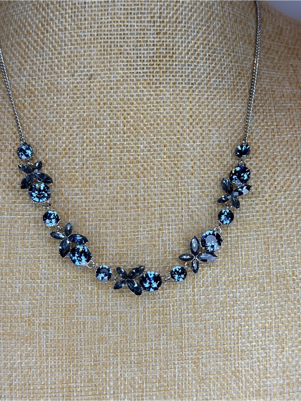 Givenchy Blue Crystal Necklace